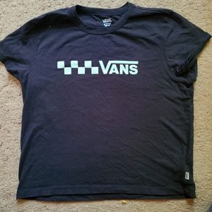 Vans crop tshirt size large